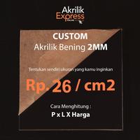 Gambar Custom akrilik potongan bning 2mm 27.1 X 28.2 dari akrilik express Kota Tangerang 1 Tokopedia
