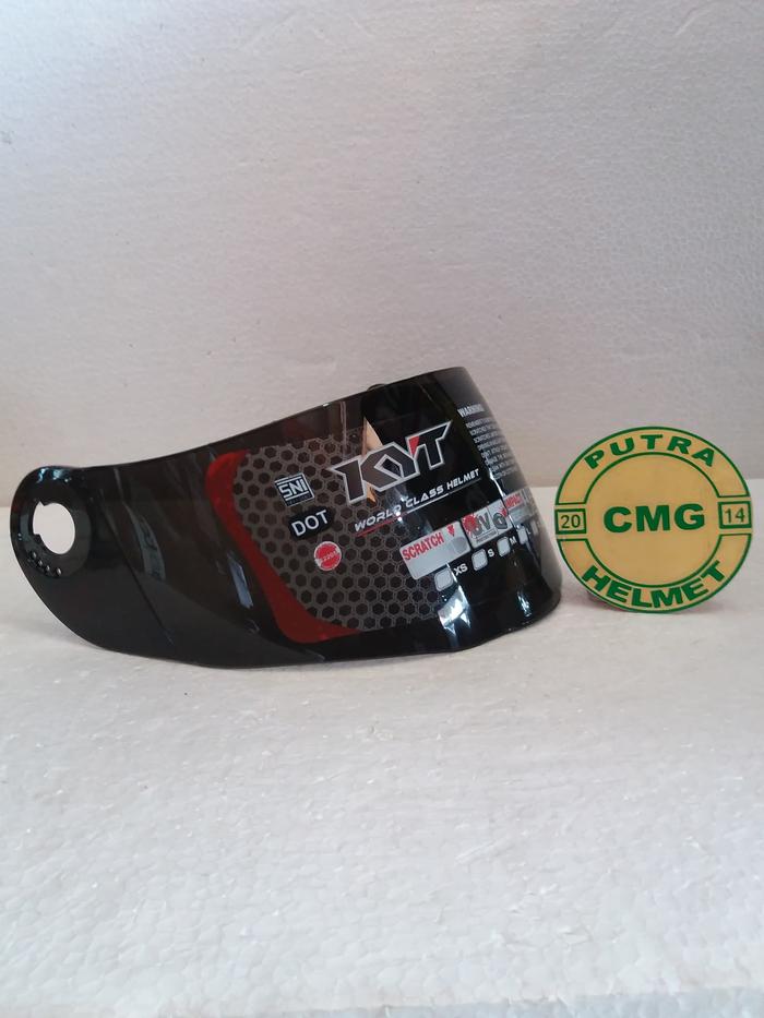 Gambar VISOR KACA HELM ORIGINAL KYT X ROCKET DARK SMOKE dari PUTRA CMG HELM Kota Administrasi Jakarta Selatan Tokopedia