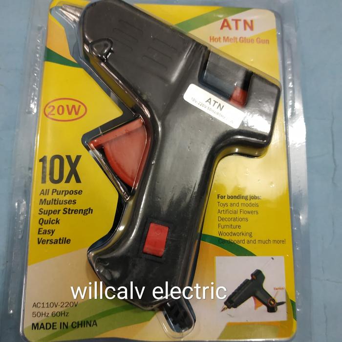 Gambar PISTOL LEM TEMBAK - LEM TEMBAK - GLUE GUN 20W 20WATT 20 W ADA ON OFF dari WILLCALV ELECTRIC Kota Tangerang Selatan Tokopedia