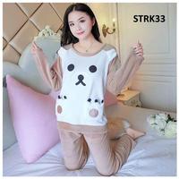Gambar Piyama Wanita Baju Tidur Wanita Bludru Bear Kuma dari Aneka Bingkisan Kota Tangerang Selatan 2 Tokopedia