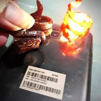 Gambar Cincin Akar Bahar Merah Tembus Cahaya ukir Naga Galakk dari gelang akar bahar Kab. Jember 3 Tokopedia