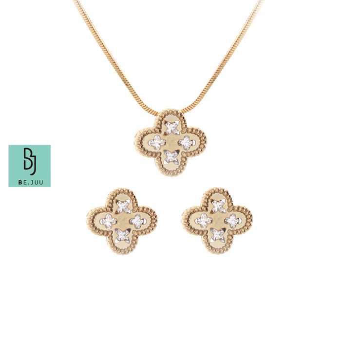 Gambar BE.JUU Kalung Wind Flower Set Korean Jewelry dari BE.JUU Kota Administrasi Jakarta Timur Tokopedia