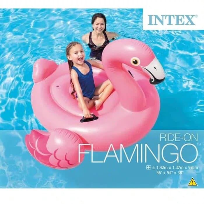 Gambar Pelampung Ban Renang Bebek Flamingo / Intex Flamingo Ride On dari Putra-Minang Kota Bekasi Tokopedia