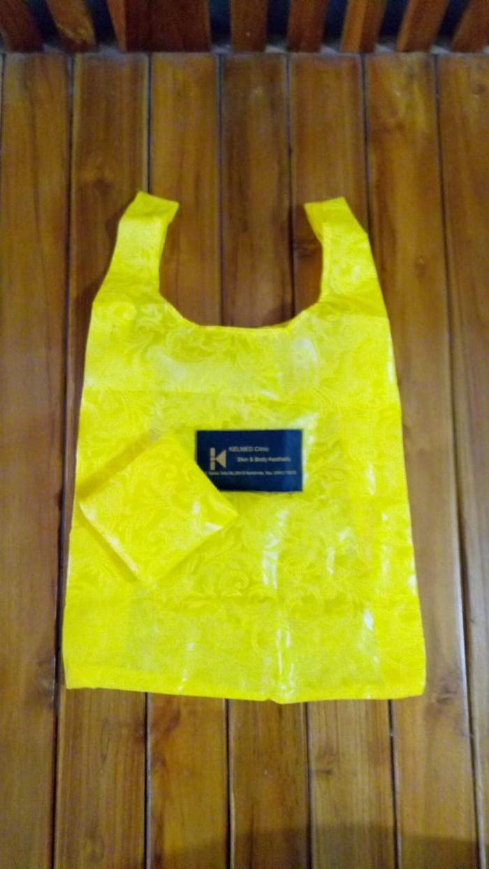 Gambar Tas lipat souvenir baggu emboss belanja murah praktis sablon dari CENDANI Kab. Sleman Tokopedia