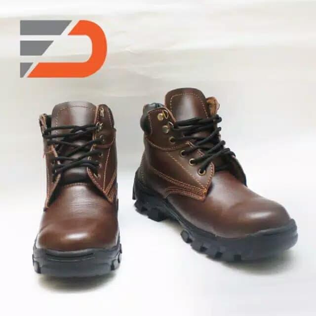 Gambar Sepatu safety boots bahan kulit asli dari Safety Boots Pria Kota Surabaya Tokopedia
