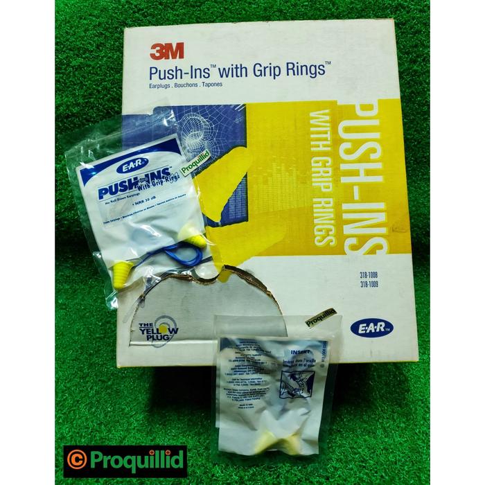 Gambar Ear Plugs 3M E-A-R Yellow Push-Ins Grip Rings Earplugs 318-1009 dari Proquillid Kota Administrasi Jakarta Barat Tokopedia