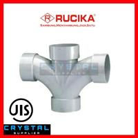 Gambar LARGE RADIUS DOUBLE TEE RUCIKA 4" inch D WLT PVC / DWLT / DWL T 4" dari Crystal Supplier Kota Semarang 2 Tokopedia