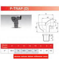 Gambar P TRAP RUCIKA 2" inch D PVC / P-TRAP 2 dari Crystal Supplier Kota Semarang 3 Tokopedia