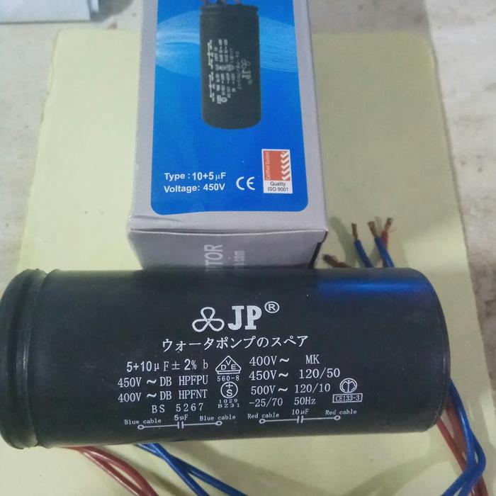 Gambar kapasitor mesin cuci ukuran 4mf + 12mf dari MJM BEARING Kota Surabaya Tokopedia