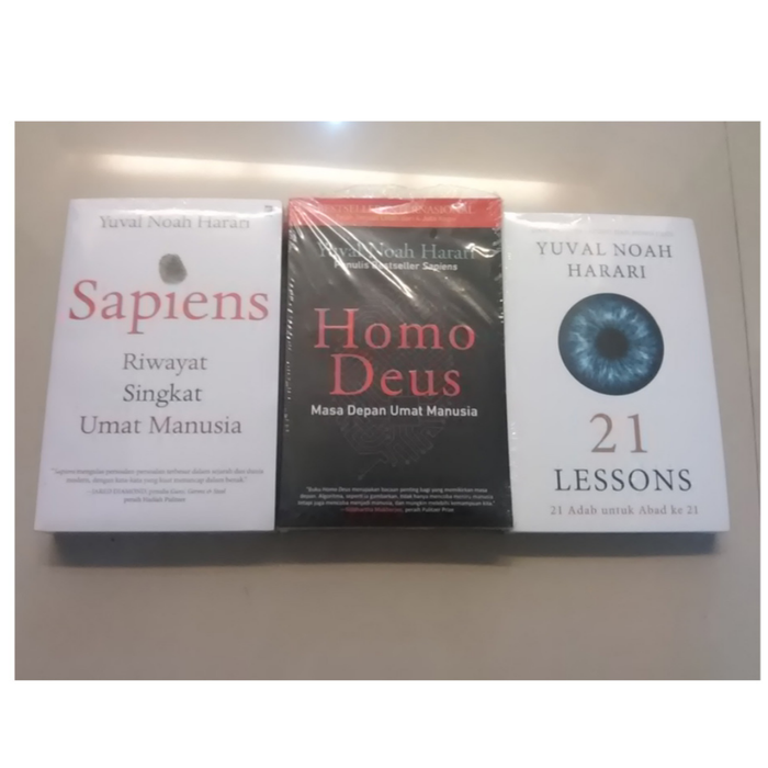 Gambar Paket Buku Sapiens, Homo Deus dan 21 Lessons - Yuval Noah Harari dari CendoleBook Kab. Sleman Tokopedia