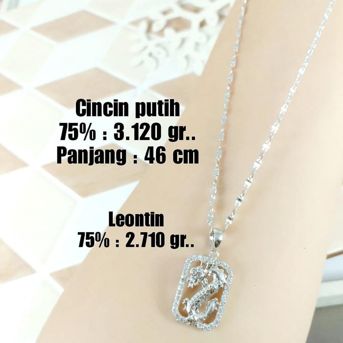 Gambar Kalung & Liontin Emas / Mas Putih 75% Berat 5.830 Gr Panjang 46Cm.. dari Toko Mas Mulia Telukgong Kota Administrasi Jakarta Barat Tokopedia