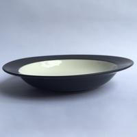 Gambar Piring sup hitam Rim export|Soup plate black Rim NRT2 dari GALAXY House Hold Ceramics Kota Bekasi 3 Tokopedia