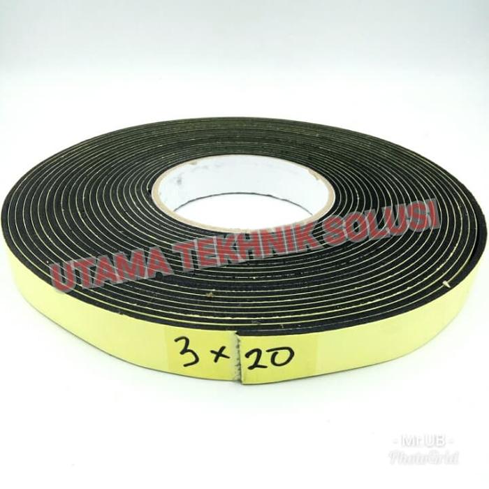 Gambar Aerotape Single Foam 1 in Sponge Sticker uk. 3mm x 20mm x 10Mtr dari TRIPILAR PANELINDO Kab. Tangerang Tokopedia