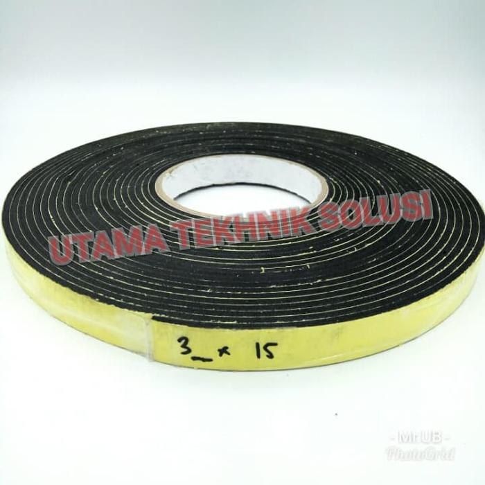 Gambar Aerotape Single Foam 1 in Sponge Sticker uk. 3mm x 15mm x 10Mtr dari TRIPILAR PANELINDO Kab. Tangerang Tokopedia