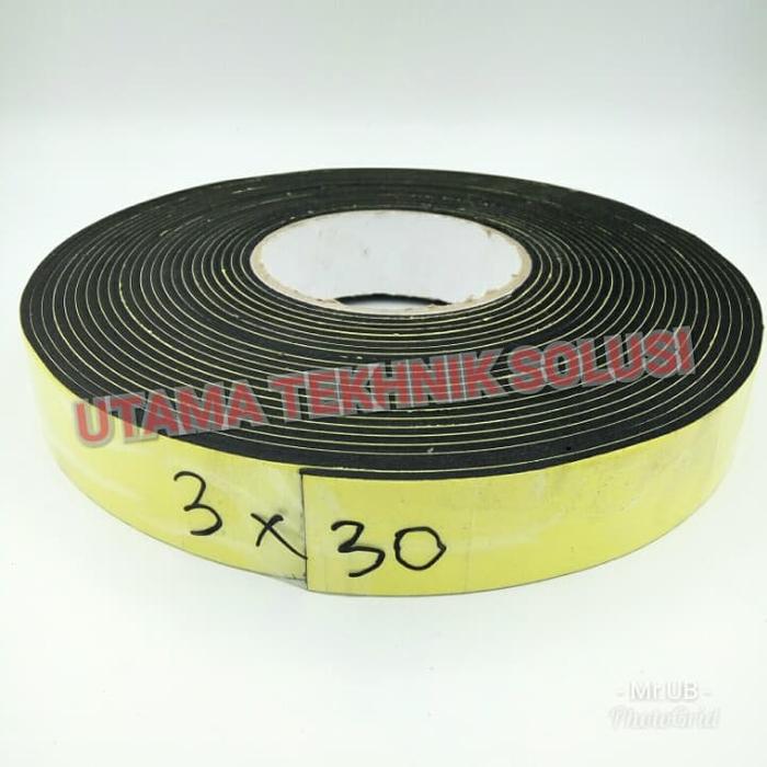 Gambar Aerotape Single Foam 1 in Sponge Sticker uk. 3mm x 30mm x 10Mtr dari TRIPILAR PANELINDO Kab. Tangerang Tokopedia