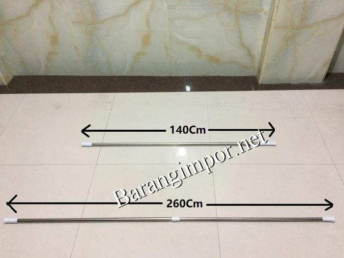 Gambar Tiang Jemuran 140-260Cm Stainless Steel/jemuran/baju/bra/rok/kaos/jas dari iringjakarta Kota Administrasi Jakarta Barat Tokopedia