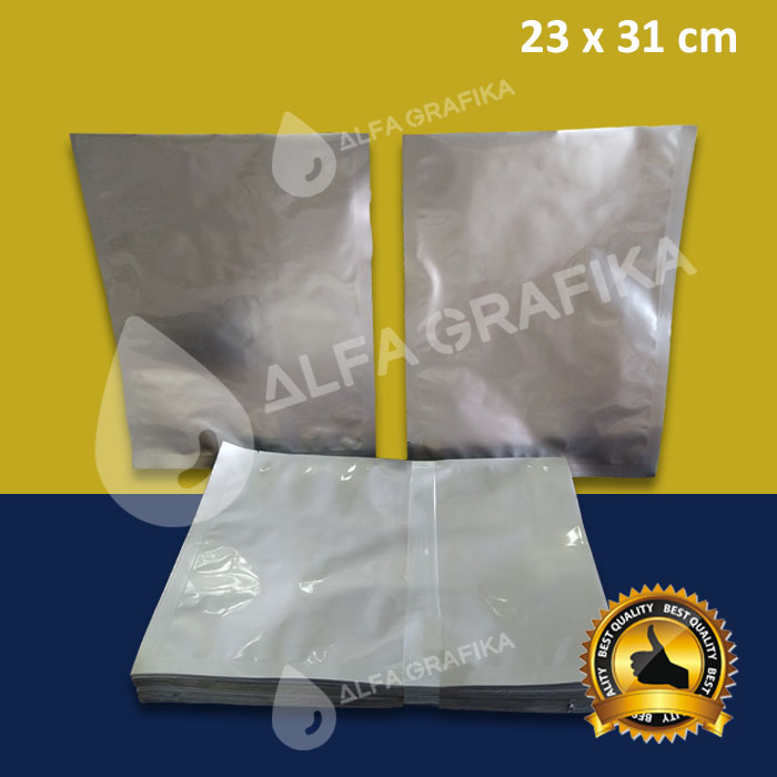 Gambar Kantong Kemasan SACHET ALUMUNIUM FOIL 23 x 31 cm, (1kg) Silver Dove, qty 1 = 100 pcs dari Alfa Grafika Shop Kota Administrasi Jakarta Barat Tokopedia