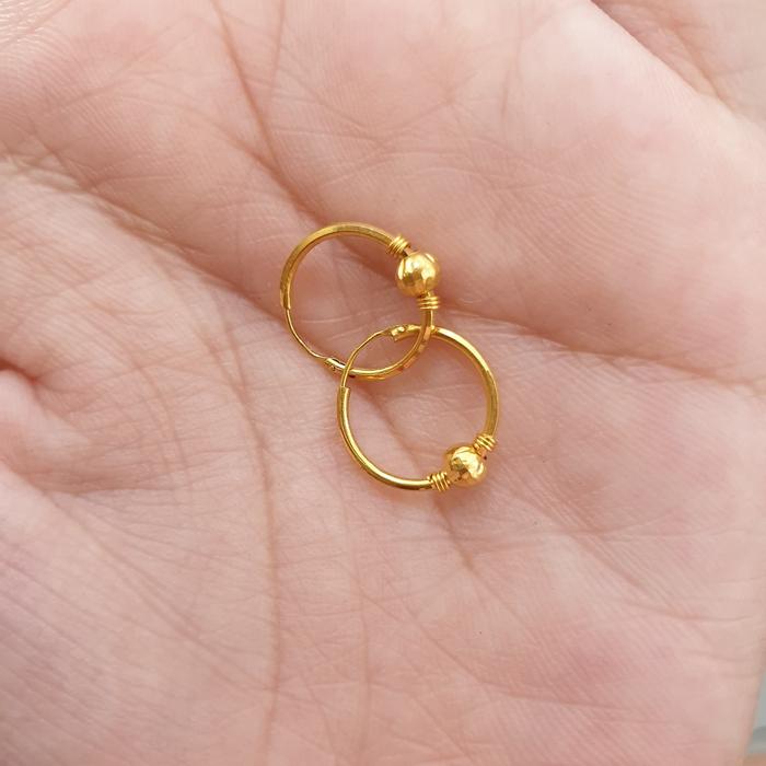 Gambar anting bayi / anak kadar emas 875 berat 0.500 gr dari Lineva Kota Makassar Tokopedia