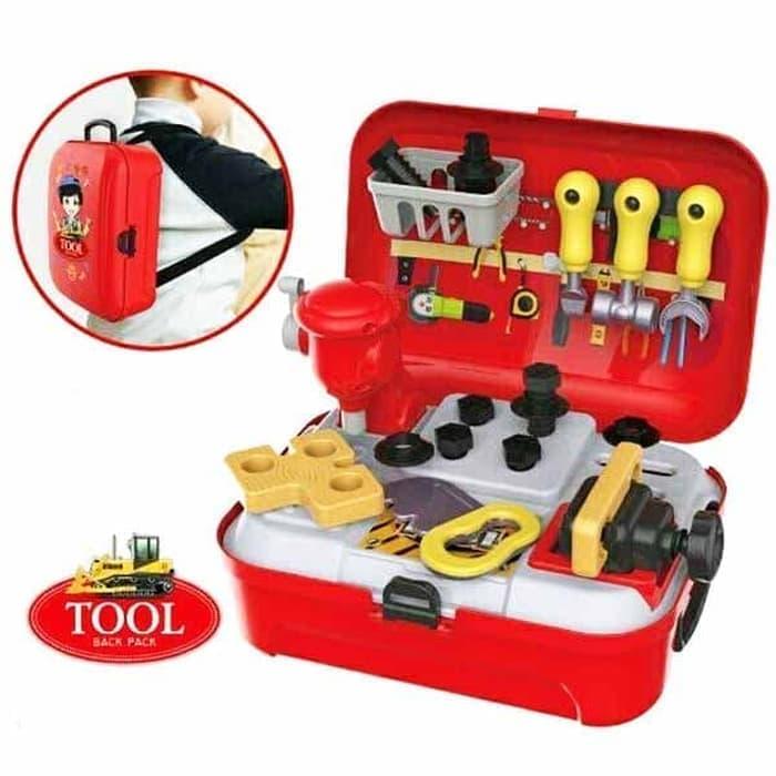 Gambar Mainan Anak - Tool Back Pack Alat Tukang Pertukangan Perkakas Set dari Danzel Corner Kota Tangerang Selatan Tokopedia