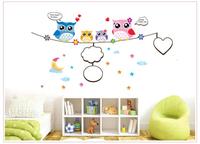 Gambar AY9004 Wallsticker Wall Stiker Dinding Note & Frame Owl dari Bogoriginal Kota Bogor 2 Tokopedia