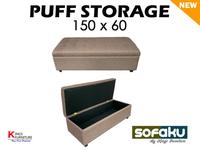 Gambar OTTOMAN Puff Storage Modern Sofa Penyimpanan - 150x60cm dari SOFAKU Fabrics & Furniture Kota Tangerang 1 Tokopedia