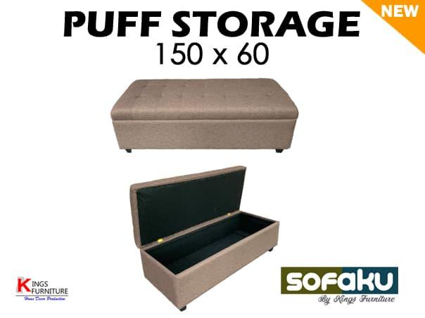 Gambar OTTOMAN Puff Storage Modern Sofa Penyimpanan - 150x60cm dari SOFAKU Fabrics & Furniture Kota Tangerang Tokopedia
