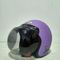 Gambar Helm Bogo JPN ARC •Ungu ~ Doff• Retro Clasic (ORIGINAL) dari Pusat.grosir_bandung Kota Bandung 3 Tokopedia