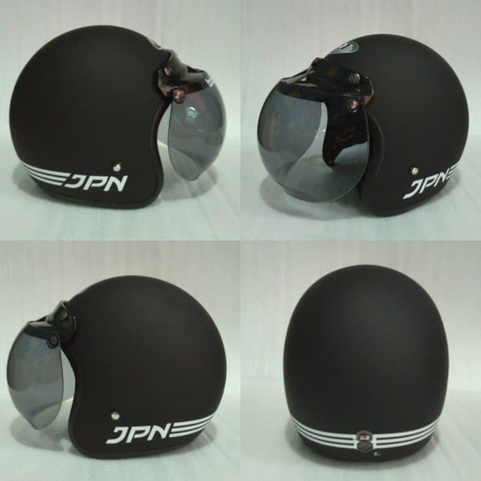 Gambar Helm Bogo JPN ARC •Hitam ~ Doff• Retro Clasic (ORIGINAL) dari Pusat.grosir_bandung Kota Bandung Tokopedia