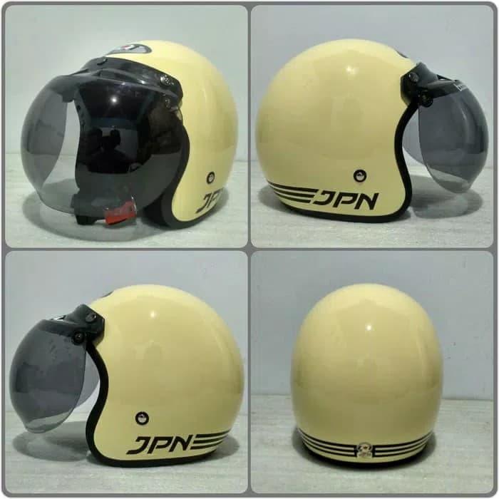 Gambar Helm Bogo JPN ARC •Cream ~ Glossy• Retro Clasic (ORIGINAL) dari Pusat.grosir_bandung Kota Bandung Tokopedia
