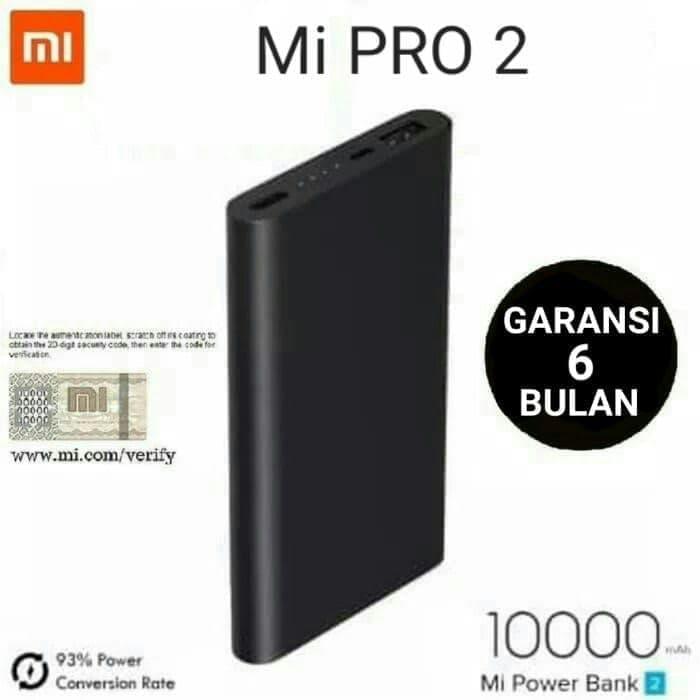 Gambar power bank xiaomi mi pro2 10000 mah dari Anita shop29 Jakarta Barat Tokopedia