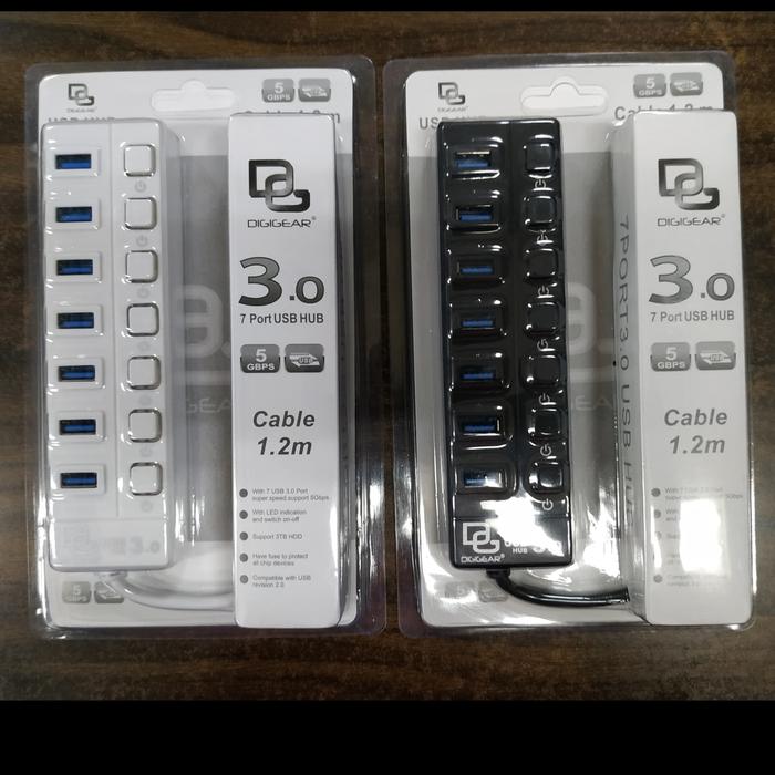 Gambar USB HUB 7 port USB 3.0 dari ZIEPRO SHOP Kota Administrasi Jakarta Pusat Tokopedia