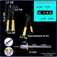 Gambar EELIC TAR-W10I MIX TANG RIVET TANG TANGAN MANUAL HANDPAK-3.0X5MM dari EELIC Kota Surabaya 4 Tokopedia