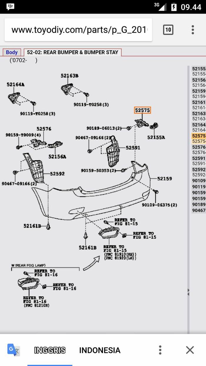 Gambar Braket Bumper Belakang New Vios / New Limo dari superauto - shop Kota Administrasi Jakarta Utara Tokopedia