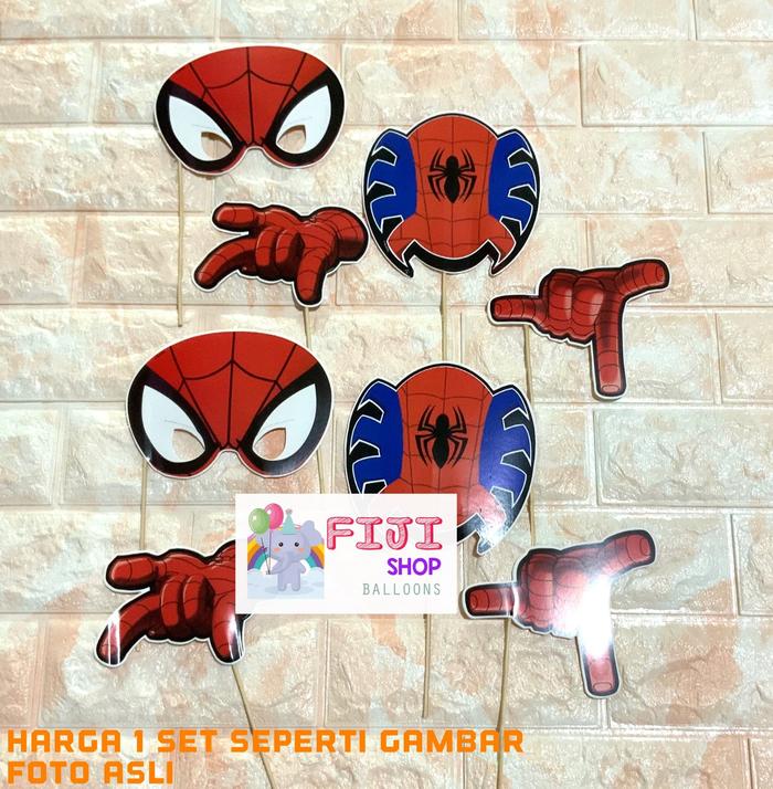 Gambar Acc Photobooth Character Spiderman / Photo Props / Properti Foto dari Fiji Shop Jakarta Utara Tokopedia