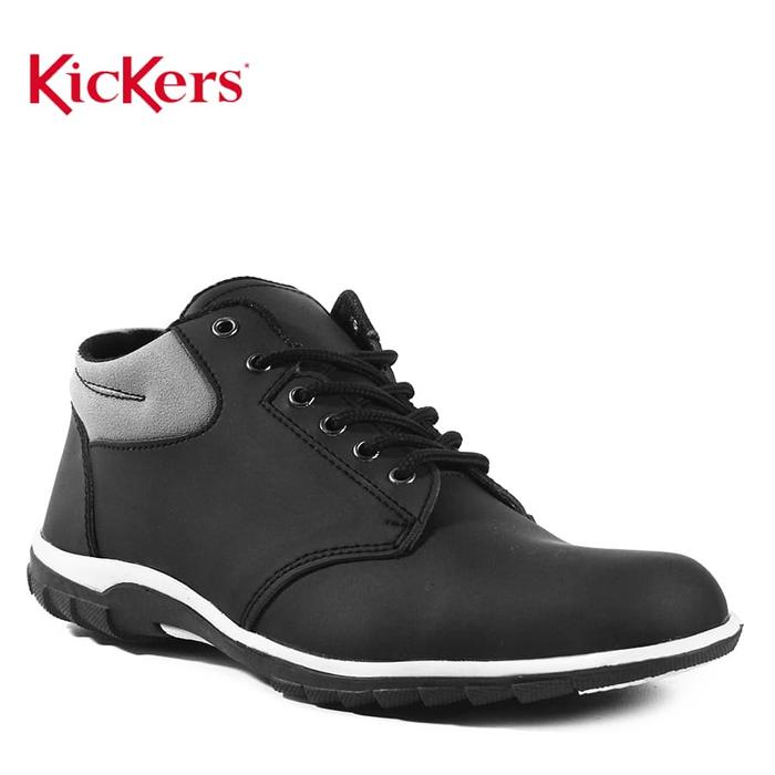 Gambar Sepatu Kickers Warior Hitam Semi Boots Casual Sneakers Pria Murah dari Gudang Sepatu Bandung Kab. Bandung Tokopedia