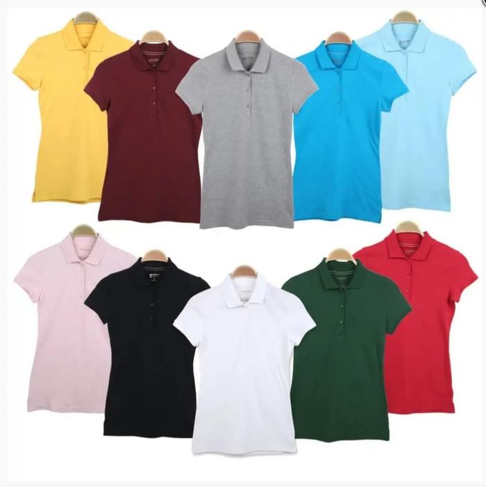 Gambar Atasan Kaos Polo Wanita Lengan Pendek Branded dari lilinesia Jakarta Utara Tokopedia