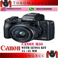 Gambar Canon Eos M50 Lensa Kit 15-45mm - Hitam dari Malanghobbies Store Kota Malang 1 Tokopedia