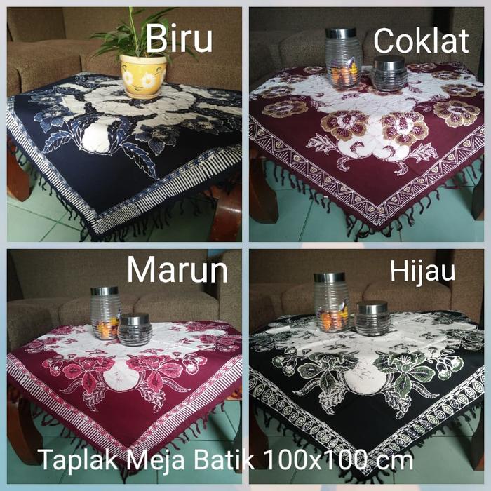 Gambar Taplak Meja Tamu Batik Taplak Meja Guru 1x1 M dari Risang Karpet_NEW Kota Bekasi Tokopedia