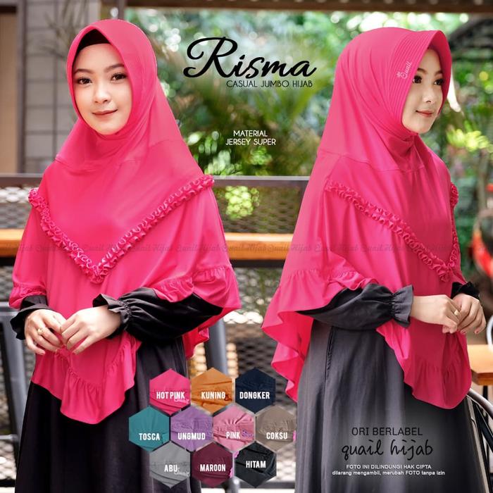 Gambar TEBUS MURAH Jilbab RISMA by Quail Hijab dari Dayra Hijab Store Kab. Sleman Tokopedia