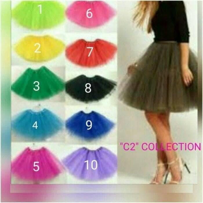 Gambar rok tutu panjang 45cm megar dari c2 tutu skirt Kota Surabaya Tokopedia