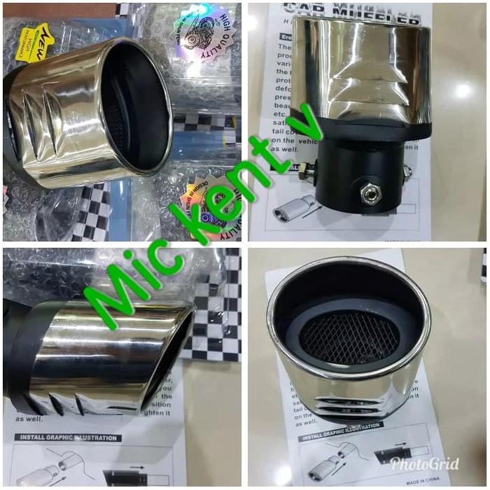 Gambar muffler / buntut knalpot racing jaring mobil brio dari Mic Kent Variasi Mobil Kota Administrasi Jakarta Barat Tokopedia