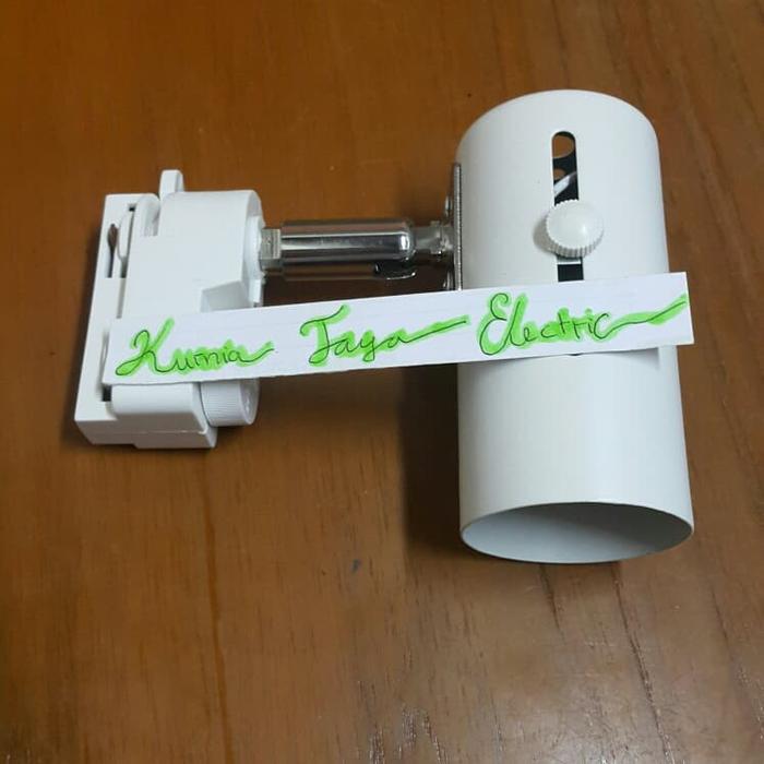Gambar Housing Kap Lampu Track Rell E27 Bodi Putih dari Kurnia Jaya Electric Kota Administrasi Jakarta Barat Tokopedia