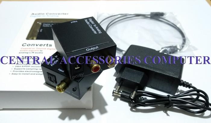 Gambar Digital audio converter to analog + kabel optik dari Central Accessories Comp Kota Surabaya Tokopedia