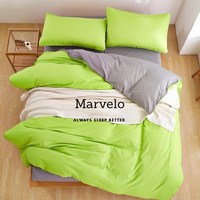 Gambar Marvelo Bedcover Sprei Set Katun Tinggi 30 Hijau Abu Size 140 cm dari Marvelo Bedding Kab. Sleman 1 Tokopedia