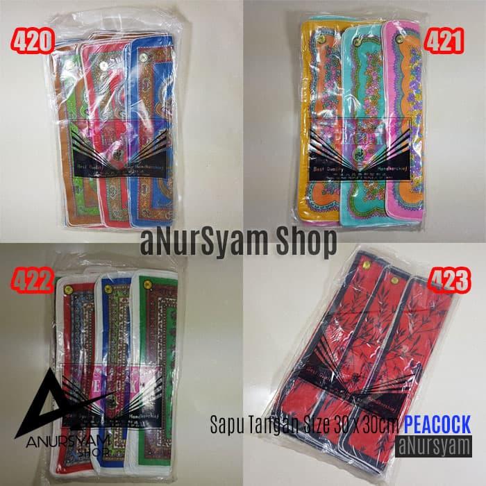 Gambar Sapu Tangan Katun Merk PEACOCK Isi 12 / SapuTangan Katun PEACOCK dari aNursyam Kota Cilegon Tokopedia