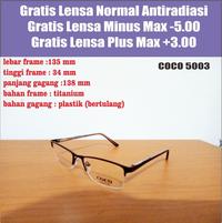 Gambar FRAME KACAMATA MINUS KOREA COCO 5003 FREE LENSA ANTI RADIASI dari RAJA KACAMATA GROSIR Kota Surabaya 2 Tokopedia