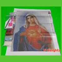 Gambar DIY DIAMOND PAINTING FULL SQUARE - HATI KUDUS BUNDA MARIA dari Y-Delightz Kab. Bogor 2 Tokopedia