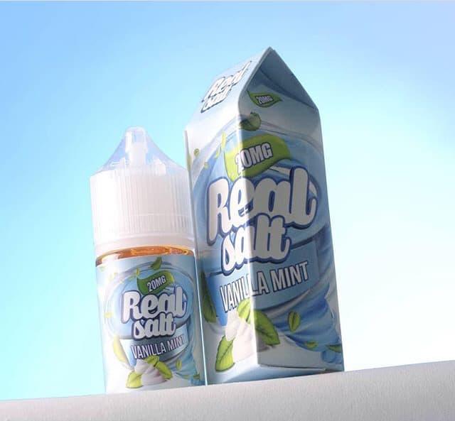 Gambar REAL SALT VANILLA MINT 30ML 20MG SALTNIC E-LIQUID VAPORIZER VAPE dari Jvape Surabaya Kota Surabaya Tokopedia
