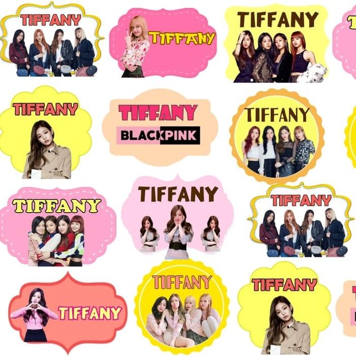 Gambar Stiker Nama BlackPink / Label nama Blackpink dari Le Petite Room Kota Surabaya Tokopedia