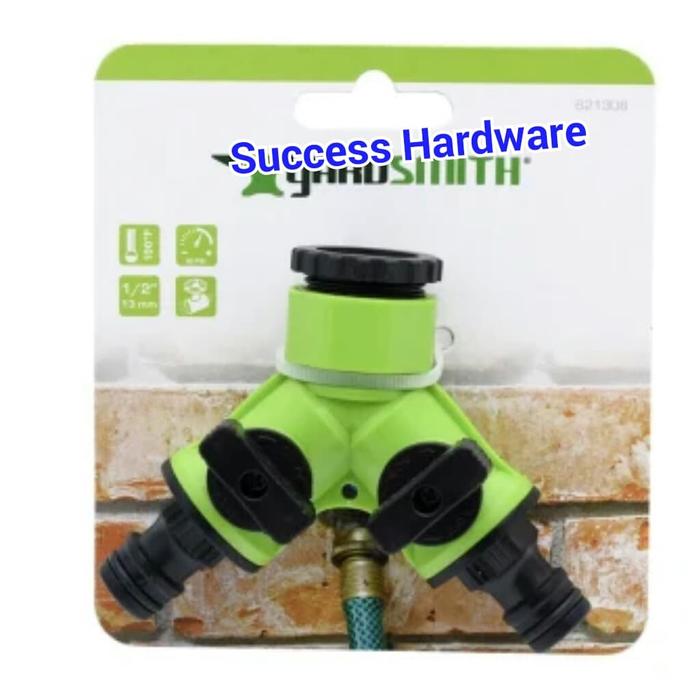 Gambar YARDSMITH KONEKTOR SELANG 2 WAY / ADAPTOR KERAN AIR - CONNECTOR 2 WAY dari Success Hardware Kota Administrasi Jakarta Utara Tokopedia